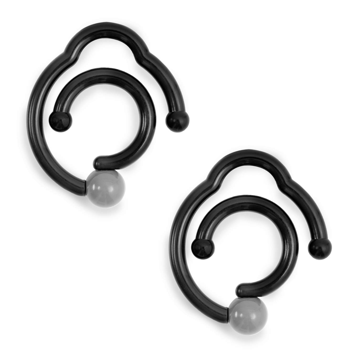 Hauck Hook Me Baby Pushchair Hooks, Stroller Hooks Max for Handbags and Light Bags, Universal Rotating Hook, 4 kg, Pack of 2