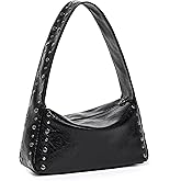 Kamsyluci Studded Purses For Women Y2k Shoulder Bag Small Vegan Leather Handbag