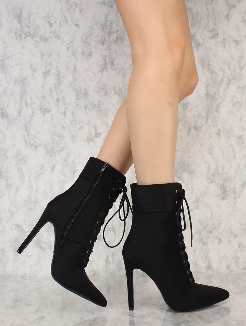 pencil heel ankle boots