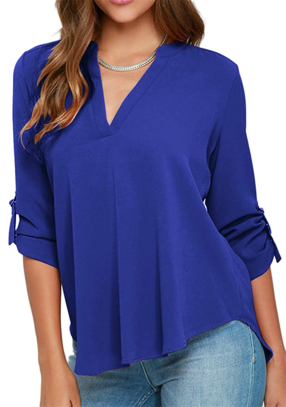plain chiffon tops