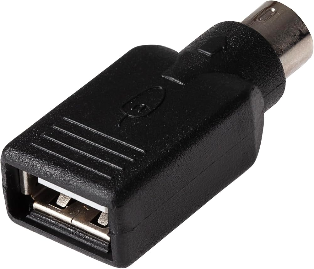 Maplin USB-A Female to PS2 Male Adapter Converter Keyboard Mouse PC Computer