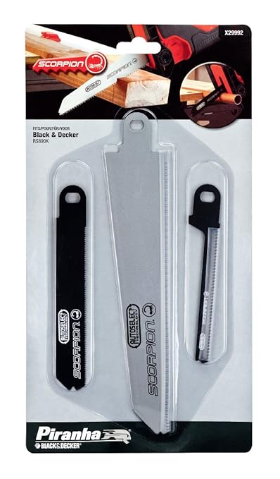 title=Piranha AutoSelect Scorpion X29992- Set di lame per sega, 3 pezzi (X29962,