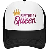 ZBDSKLEX Happy Birthday Trucker Hat for Men Women, Adjustable Mesh Baseball Cap for Birthday Party