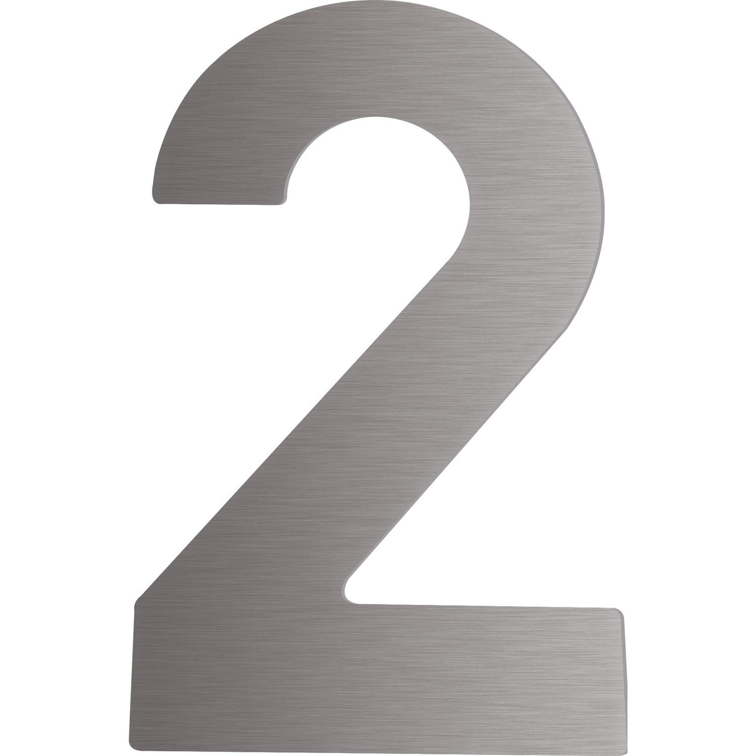 Home System SM05130021 Stainless Steel House Number, Number 2, Height 12 cm