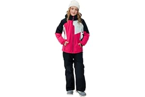 SMONTY Kids Ski Suit Girls Boys Snowsuits Winter Ski Jacket & Bib Pants Set Snowboard Waterproof Windproof Warm Coat