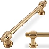 POVEFONK 10 Pack 5 inch Champagne Bronze Kitchen Cabinet Handles Cabinet Pulls Gold Drawer Pulls Kitchen Cabinet Hardware Han