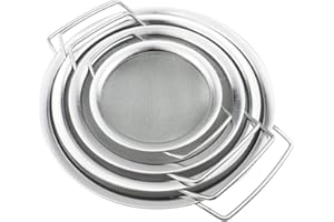 ZHUITU 4 Packs Fine Mesh Paint Strainer 60 Mesh Stainless Steel Paint Filter Emulsion Honey Funnel Filter Paint Bucket Filter Tool Insert Strains