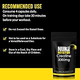 Nuke Nutrition Creatine Tablets 3000mg 60 Capsules Monohydrate for Muscle Mass view 3