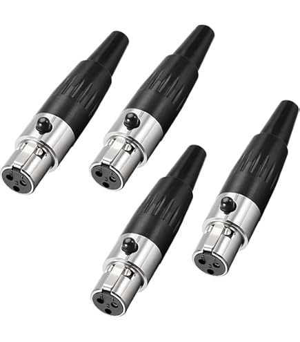 Amazon.com: SZRMCC Mini XLR 4 Pin TA4M Male to TA4F Female Audio