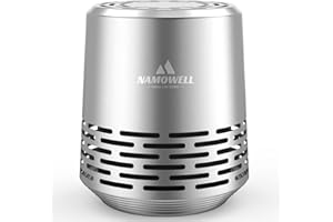 NAMOWELL Refrigerator Deodorizer, Fridge Odor Eliminator Lasts for 10 Years, More Effective Than Baking Soda and Bamboo Charcoal Air Purifying Bags, Silver