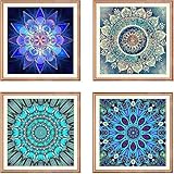Diamond Painting Full Drill Mandala Diamond Embroidery Painting 5D Flower Painting Full Drill Round Diamond Mosaic Home Decor Painting