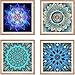 Diamond Painting Full Drill Mandala Diamond Embroidery Painting 5D Flower Painting Full Drill Round Diamond Mosaic Home Decor Painting