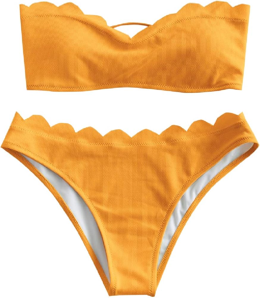 bandeau bikini mit schnürung
