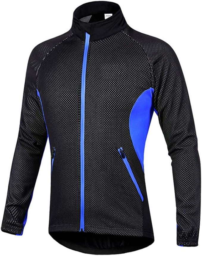 TZTED Herren Fahrradjacke Winddichte Winter Fahrradjacke Langarm