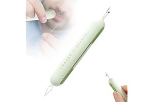 OZDOZD 2 in 1 Needle Threader Seam Ripper, 2025 Upgrade Quilting Supplies Sewing Kit, Needle Threaders Seam Rippers for Sewing, Quick Sewing Machine Loop Needle Threaders Tool (Green)