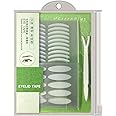 400Pcs Natural Invisible Single Side Eyelid Tape Stickers Medical-use Fiber Eyelid Lift Strip, Instant Eye Lift Without Surgery, Perfect for Uneven Mono-Eyelids, 100 Pairs Slim + 100 Pairs Wide