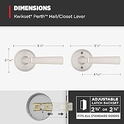 Kwikset Perth Interior Passage Door Handle, Lever