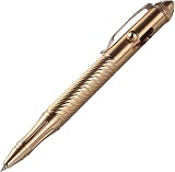 SMOOTHERPRO Solid Brass Bolt Action Pen Ballpoint with Stainless Clip