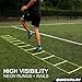 QuickPlay PRO No Tangle Agility Ladder with Quick Lock Adjustable Flat Rungs + Carry Bag (11-Rung) Multi-Sport Speed Training Ladder