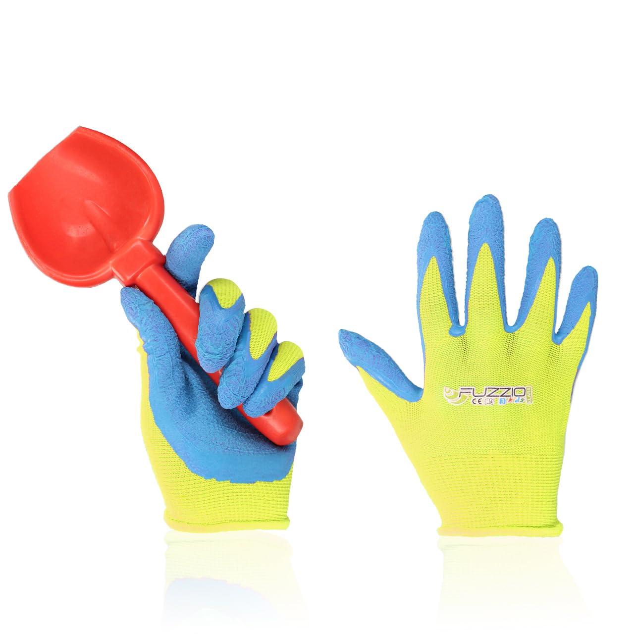 FUZZIO Nico Kinder 3-5 J.A. Arbeitshandschuhe Garten BPA FREI - 2 Paar