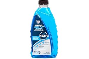 ULTRA ROSSO UltraVision Windshield Washer Fluid - Advanced Formula for Car Windshield Wiper Fluid Crystal-Clear Vision in Weather Conditions +32F - All Weather - Bug Remover - 1 US Quart