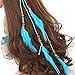 AWAYTR Feather Headband Indian Headpiece - Bohemian Tassels Girls hairband Festival Headwear For Women (Beige)