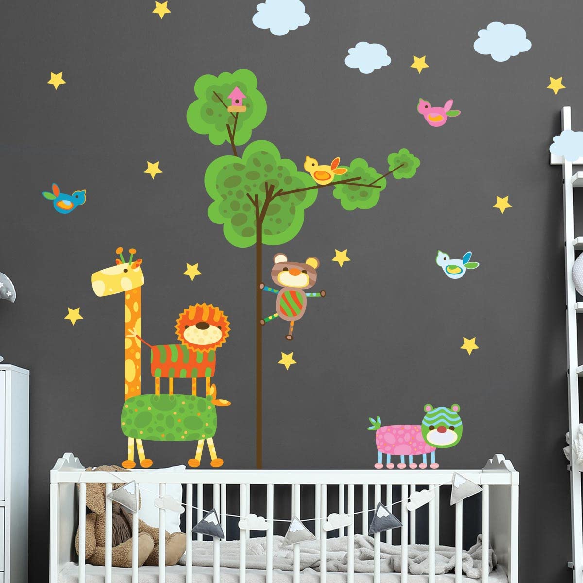 Children's Wall Stickers - Baby Room Decoration - Children's Bedroom Wall Sticker - H60 x L90 cm