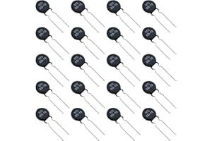 NTC Thermistor FMHXG 20PCS NTC 5D-15 Ametherm Thermal Resistors Inrush Current Limiter Equipment, Black