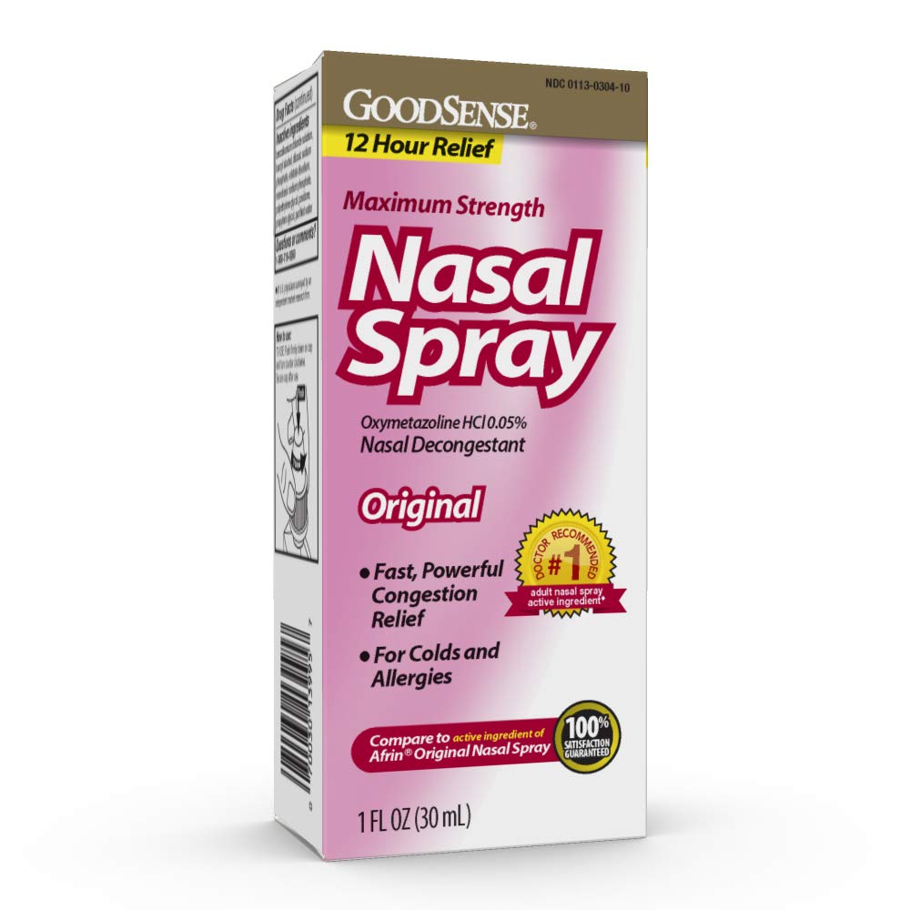 Good Sense Maximum Strength Nasal Spray, Fast Powerful Congestion