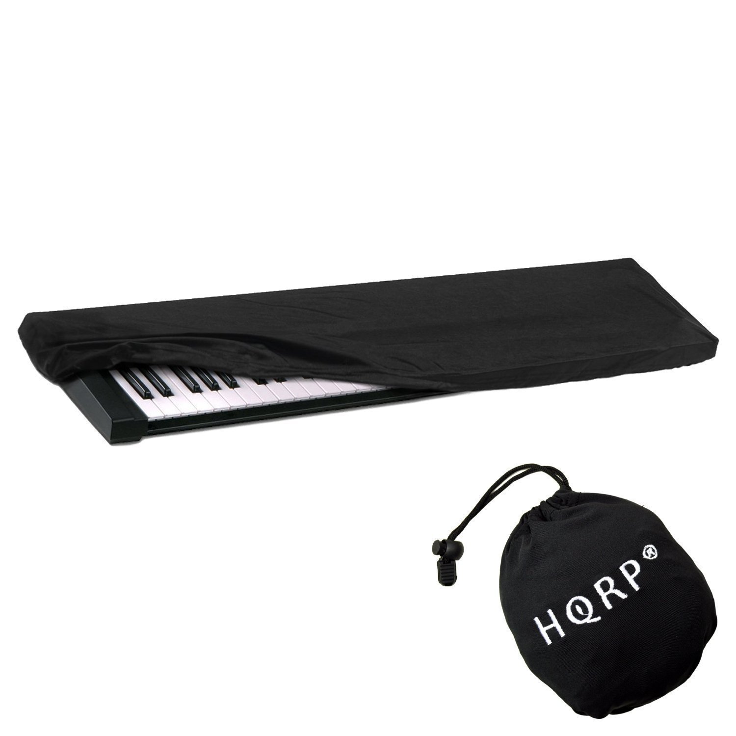 HQRP Elastic Dust Cover for 61-76 Key Keyboards: Yamaha NP-V80, NPV80, PSR-E403, PSRE403, PSR-E353, PSRE353, PSR-E253, PSRE253, PSR-E443 or PSRE443 Digital Synthesisers
