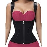 SHAPSHE Waist Trainer High Compression Cincher for Women Tummy Control Sport Workout Hourglass Body Shaper Vest with Straps