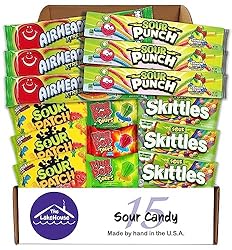 Super Sour Candy Variety Pack - 15 Assorted Full