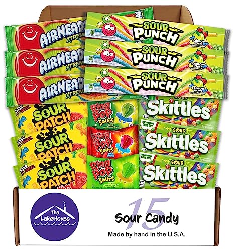 Super Sour Candy Variety Pack - 15 Assorted Full