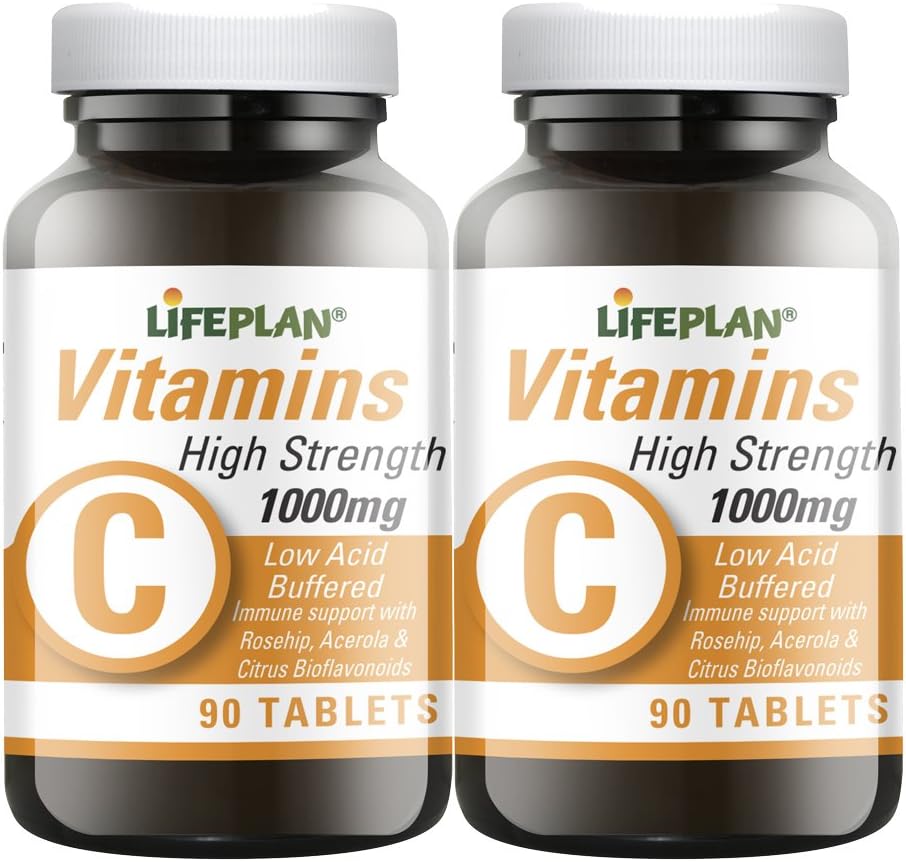 Lifeplan Vitamin C (Buffered) 1000mg 90 tablet X 2 (Pack of 2), 1 g (Pack of 2)