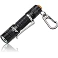 AIDIER Ultra Bright Compact EDC Keychain LED Flashlight 180lm Pocket Flashlight with Battery IPX7 Waterproof Tail Switch Flashlights for Camping, Hiking, Outdoor Activity and Emergency Lighting