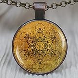 Metatron's Cube Pendant, Sacred Geometry Jewelry, Geometric Necklace, Sacred Geometry Necklace, Jewelry for Men, Necklace for Men