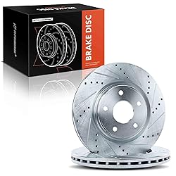 A-Premium 12.99 inch (330mm) Front Drilled and