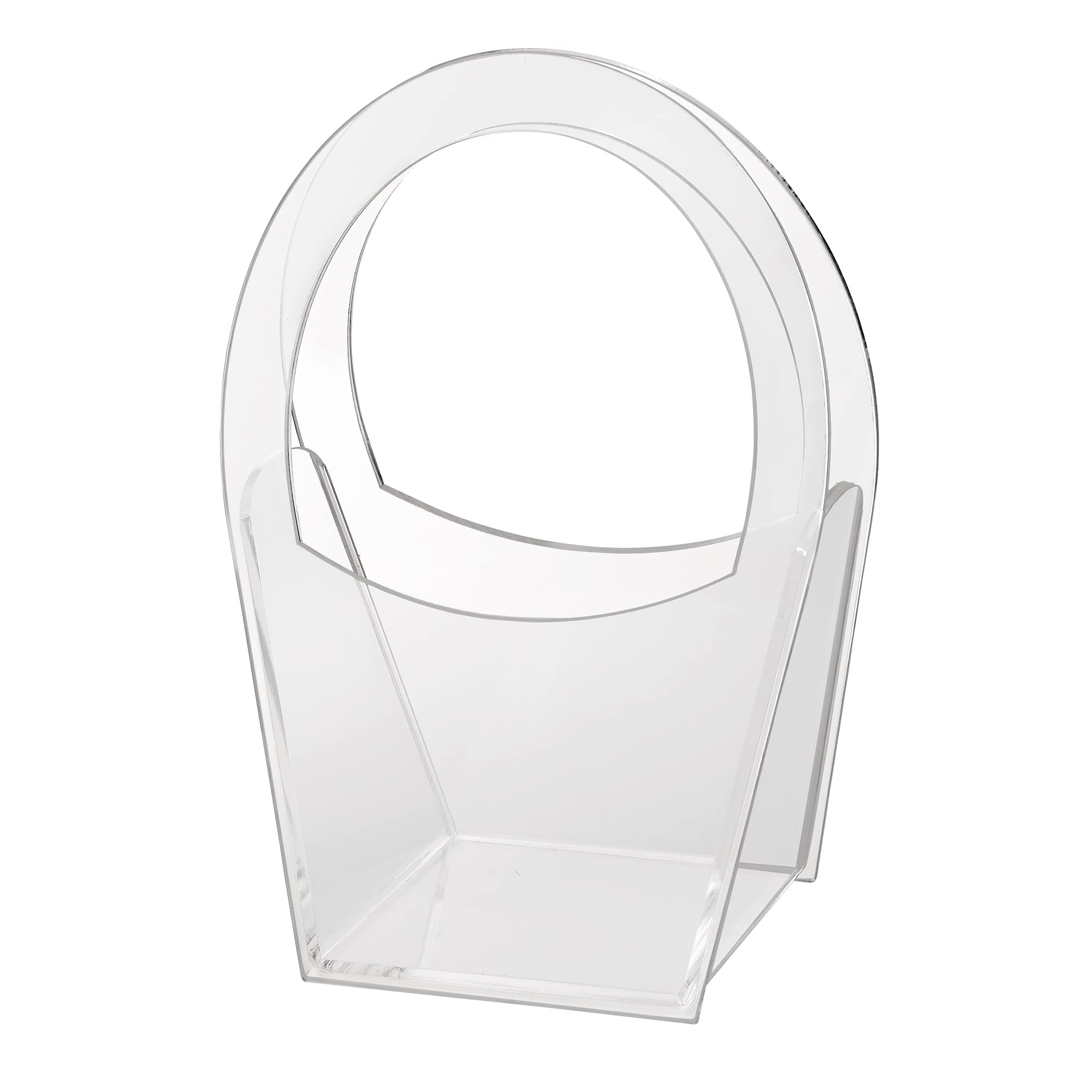 Lillian Rose Clear Modern Flower Girl Basket, One Size