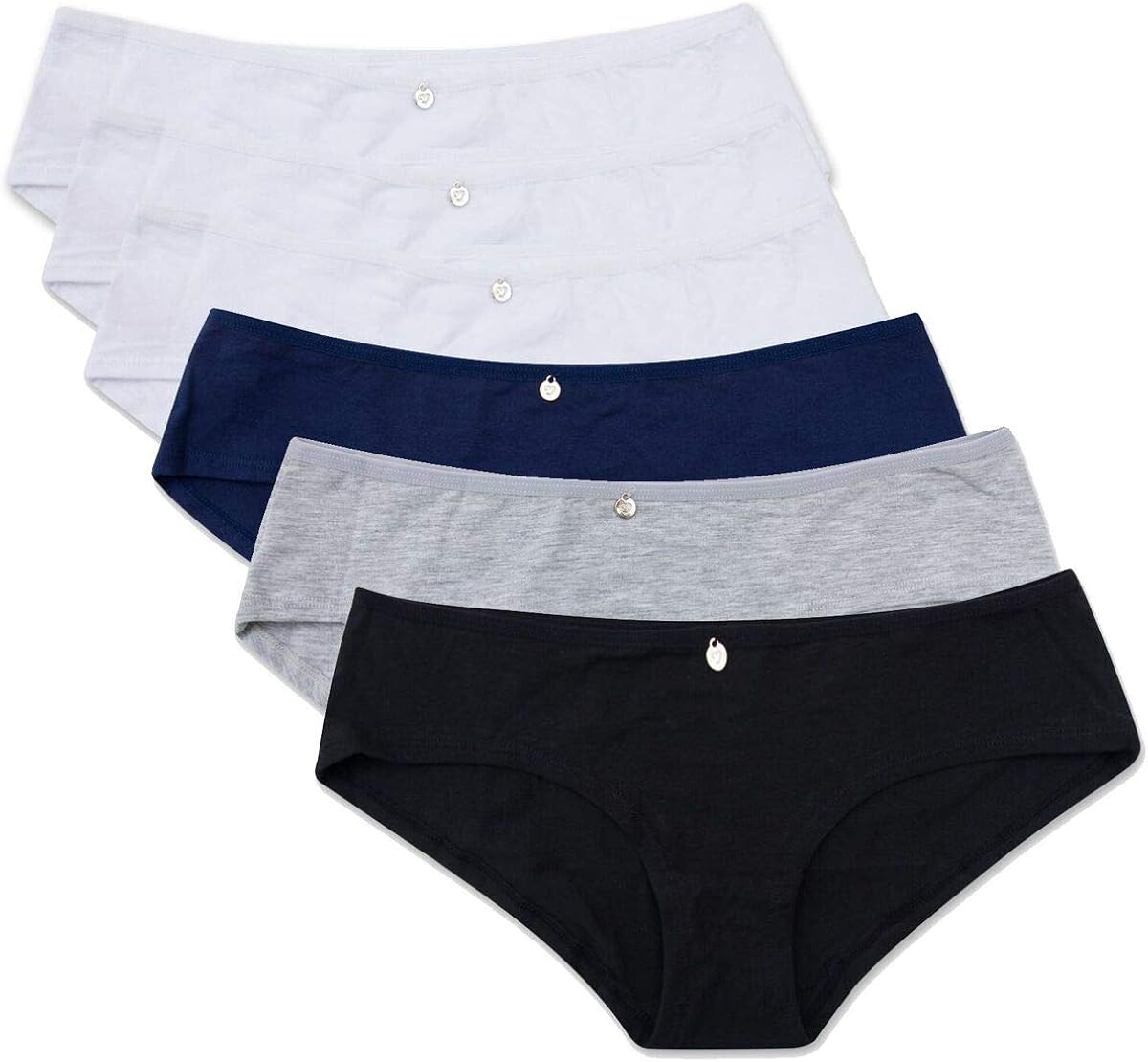 Amazon.com: Lea por Lili – Pink Multipack 6 Pack Bragas para las mujeres – suave/algodón mujeres ropa interior -, Suave, S: Clothing