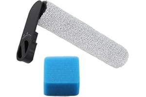 Roller Brush and Filter for JONR S20 Pro, Replacement Soft Bristle Brush for Hard Floors, Microfiber Roller Brush for Wood Fl