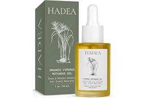 HADEA Cyperus Rotundus Oil to Reduce Hair Growth 100% Organic High-Potency Steam Distilled Cyprus Nutgrass Cypress Inhibitor 