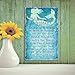 Wisdom From A Mermaid | Mermaid Beach Home Decor Wall Art | Stretched Canvas | Ready To Hang | 16 x 10 Inch