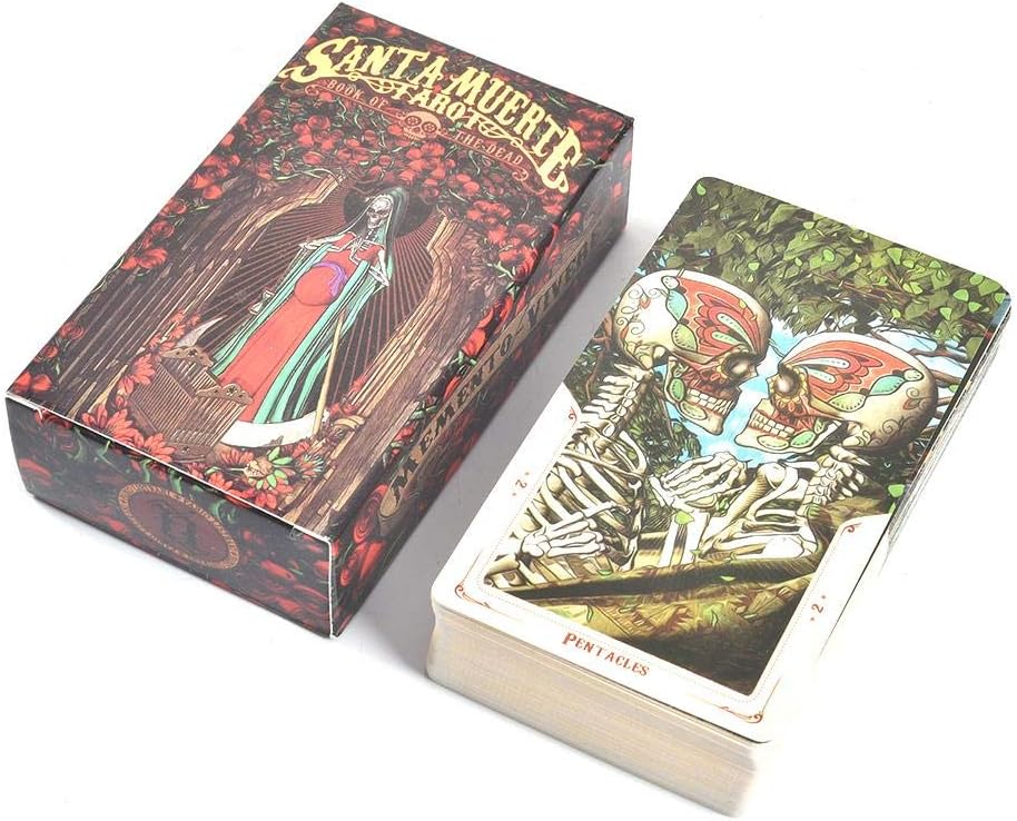 Szseven Tarot Cards, Undead Theme Santa Death Board Game Oracle Card, Party, Suitable for Beginners