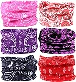 VANCROWN Headwear Head Wrap Sport Headband Sweatband 220 Patterns Magic Scarf 12PCS & 6PCS 12 in 1 By (6PCS.Paisley 2)
