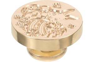 minkissy Easter Wax Seal Stamp Head Metal Vintage Envelope Sealing Stamp with Rabbit Design for Crafting