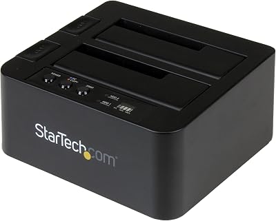 StarTech Standalone Hard Drive Duplicator Dock USB 3.1 10Gbps Dual Bay SATA HDD