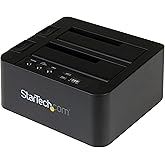 StarTech.com USB 3.1 (10Gbps) Hard Drive Duplicator Dock for 2.5" & 3.5" SATA SSD HDD + 4Kn - USB/ USB-C Thunderbolt 3 Compat