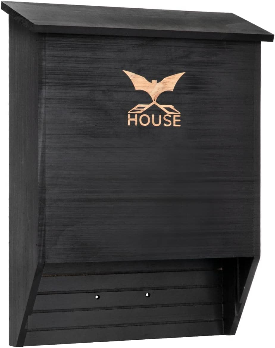 Backyard Birding & Wildlife - UthCracy Bat Houses for Outdoors, 2 Chamber Big Bat Box for Outside Perfectly Designed to Attract Bats, Convenient for Bats to Land and Roost, Bat Boxes Bat House Kit Easy to Install and Weatherproof.