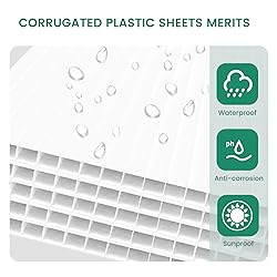10 Pack Corrugated Plastic Board for Indoor and