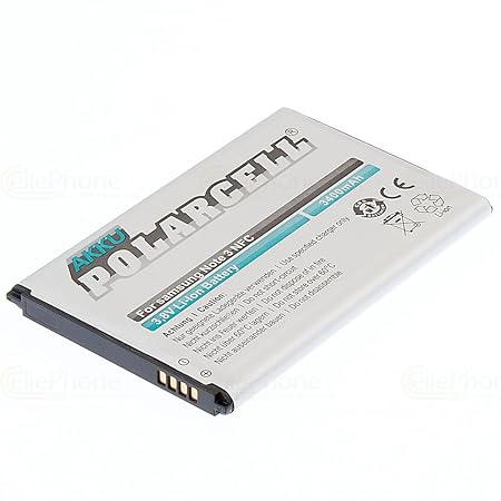 cellePhone PolarCell Akku Li-Ion für Samsung Galaxy Note 3 (N9000 / N9005) (ersetzt EB-B800BEBECWW) - mit NFC